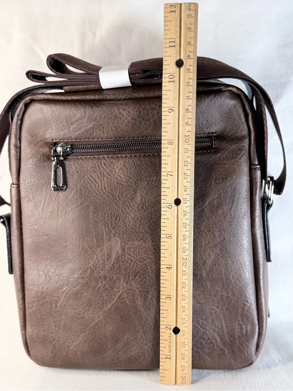Brown Leather Crossbody Bag for Men or Women